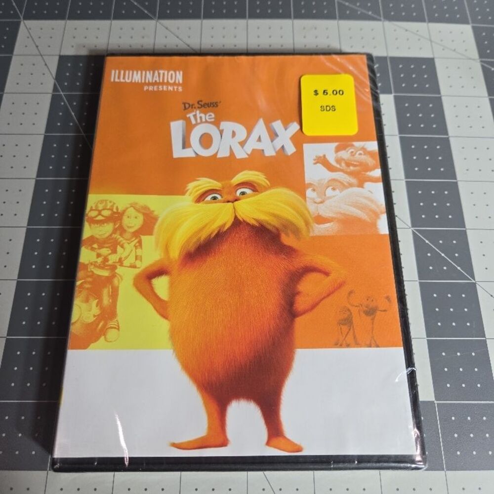 NWT Illumination Presents The Lorax DVD Orange Animated Family‎ Dr Seuss Sealed